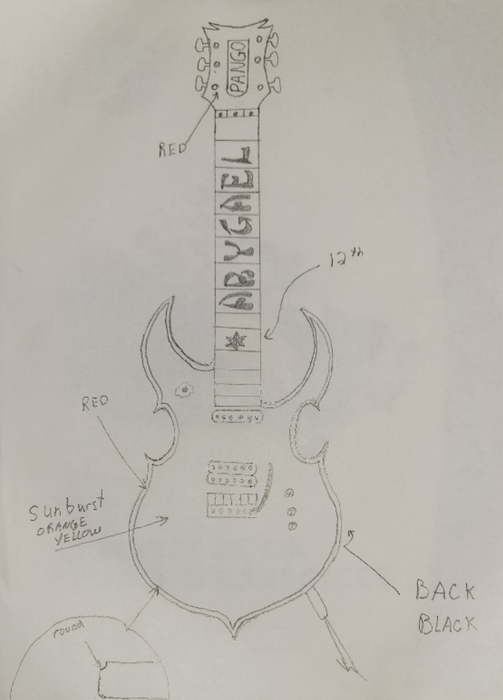 Custom Design Electric Guitar (2024-01-25)