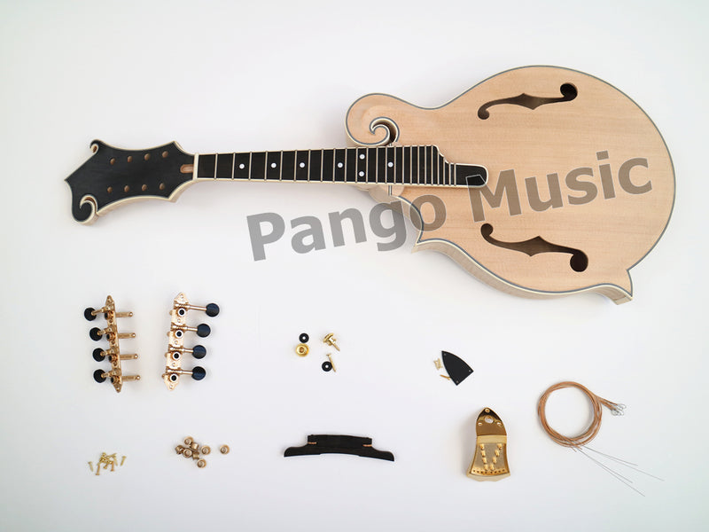 Left-Handed All-Solid Wood F-Style DIY Mandolin Kit (PMB-918)