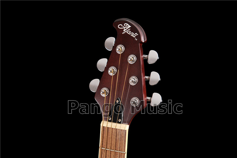 41 Inch Round Back Acoustic Guitar with EQ (PNT-179)