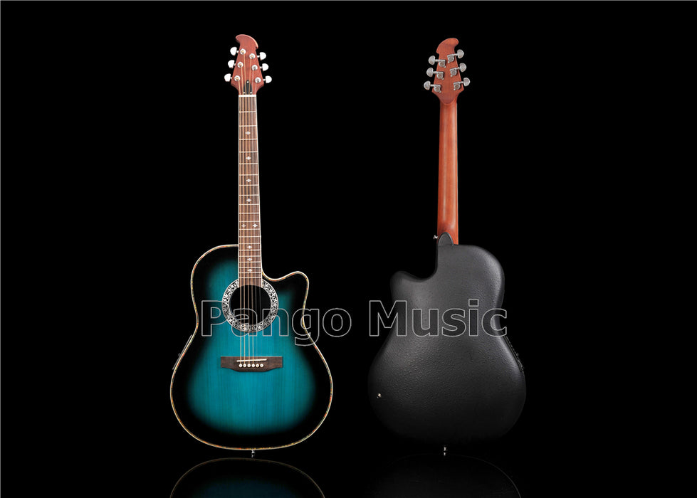 41 Inch Round Back Acoustic Guitar with EQ (PNT-178)