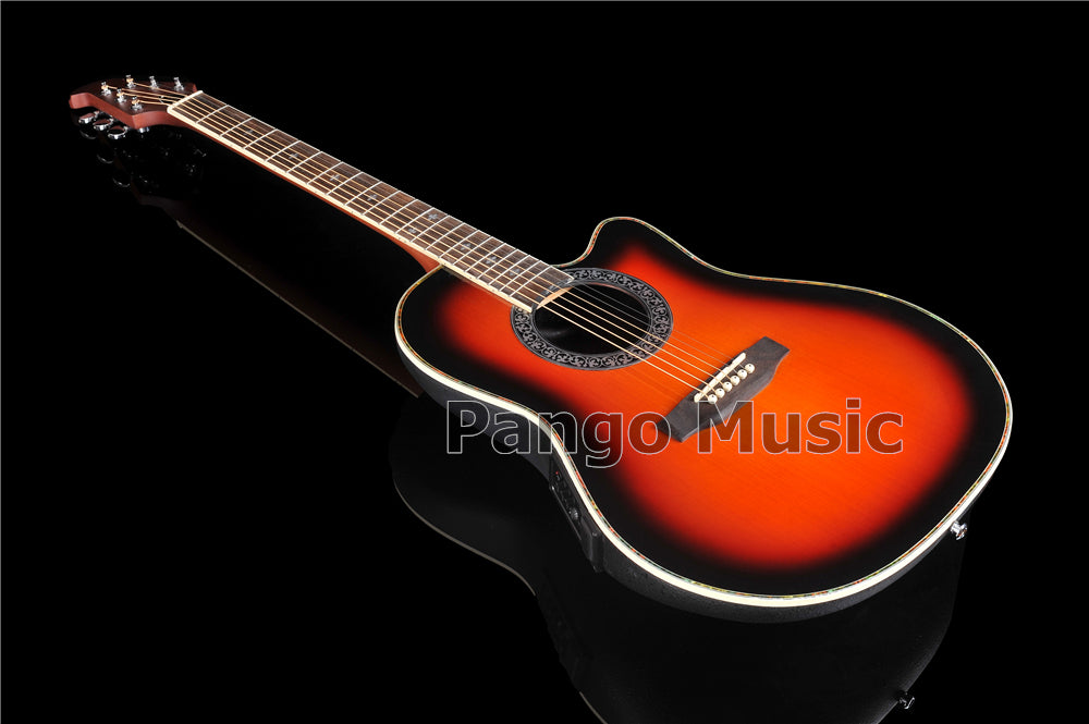 41 Inch Round Back Acoustic Guitar with EQ (PNT-177)