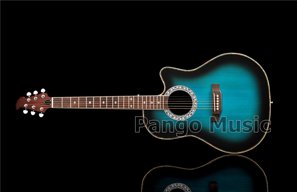 41 Inch Round Back Acoustic Guitar with EQ (PNT-178)