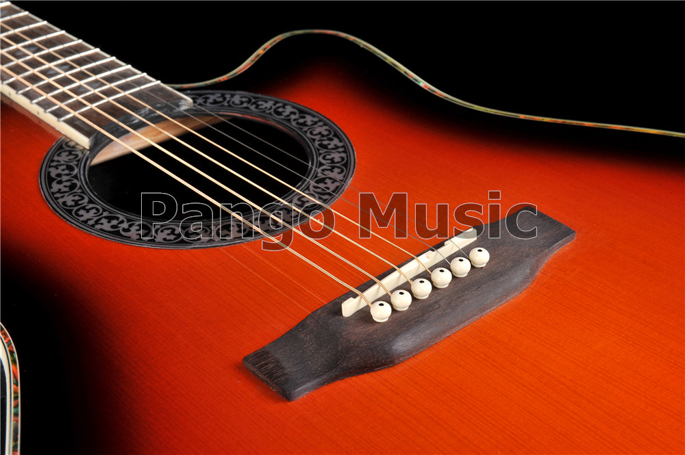 41 Inch Round Back Acoustic Guitar with EQ (PNT-177)