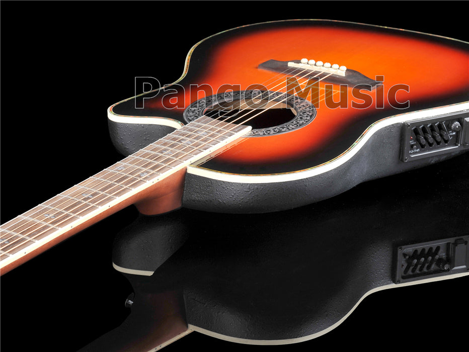 41 Inch Round Back Acoustic Guitar with EQ (PNT-177)