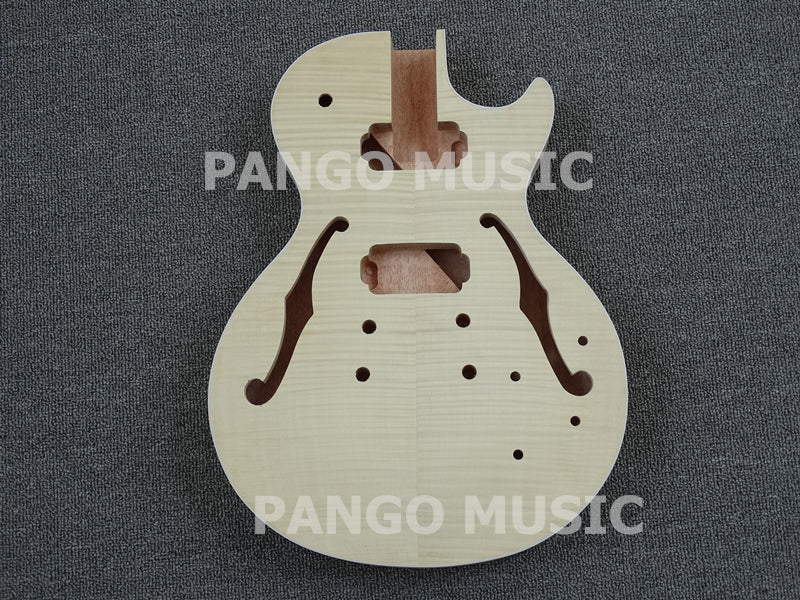 LP Semi Hollow DIY Electric Guitar Kit with Flamed Maple Top (PLP-618)