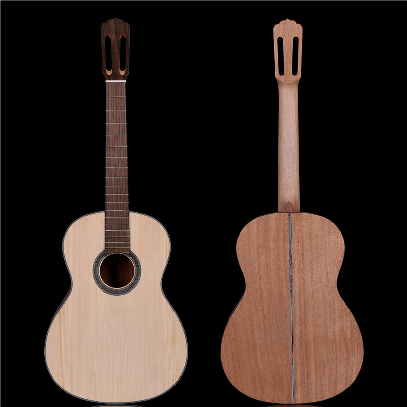Pre-sale 39 Inch Solid Spruce Top DIY Classical Guitar Kit (PFA-982)