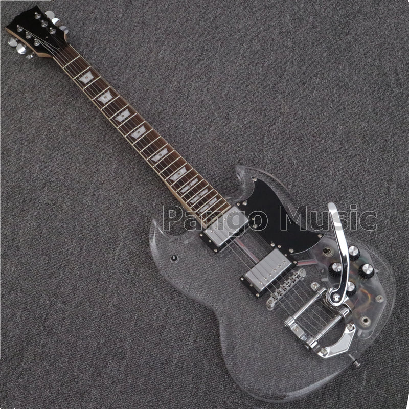 SG スケルトンエレキギター SG Style Acrylic Body Electric Guitar (PAG-024) — Guitar Kit Shop