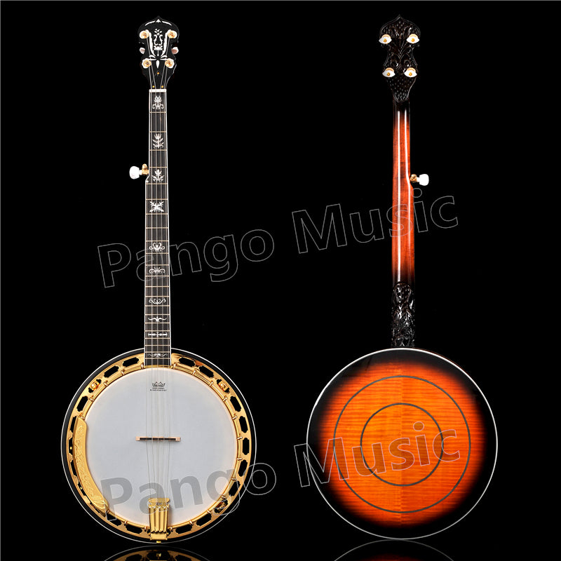 PANGO Music 5-String High Quality Gold Banjo (PBJ-900)