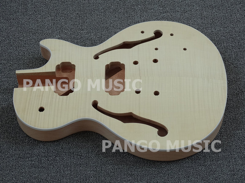 LP Semi Hollow DIY Electric Guitar Kit with Flamed Maple Top (PLP-618)