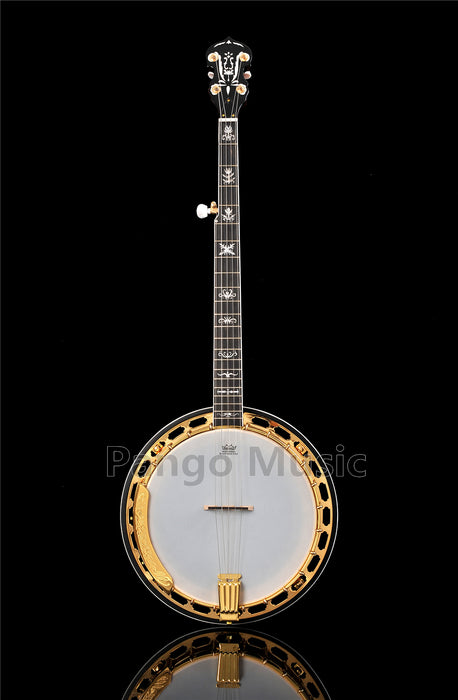 PANGO Music 5 Strings High Quality Gold Banjo (PBJ-900)