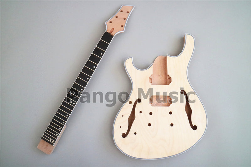 Pre-sale Semi-Hollow Body Left Hand DIY Electric Guitar Kit (PJS-332)