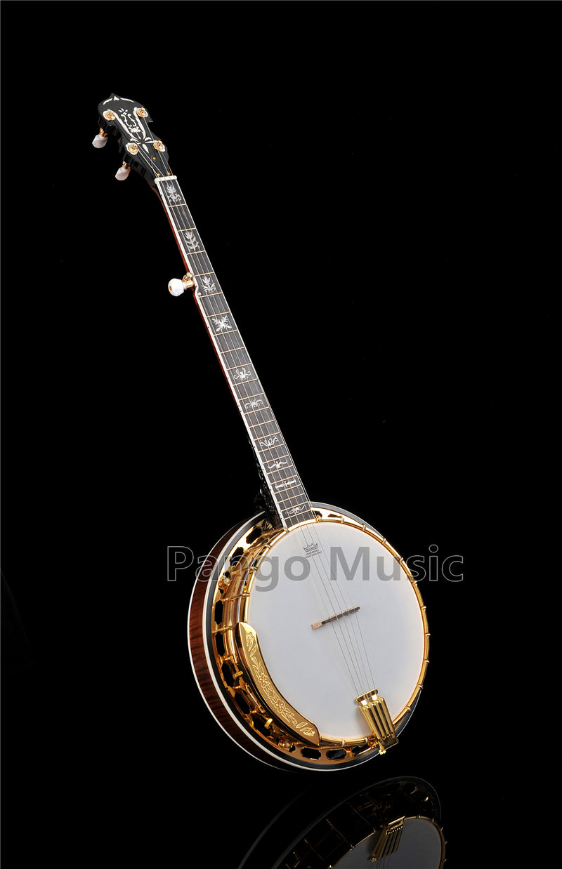PANGO Music 5-String High Quality Gold Banjo (PBJ-900)