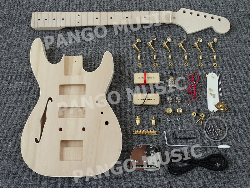 Tele Style Semi Hollow Body DIY Electric Guitar Kit (PTL-628)