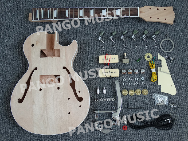 Semi Hollow Body LP Style DIY Electric Guitar Kit (PLP-617)
