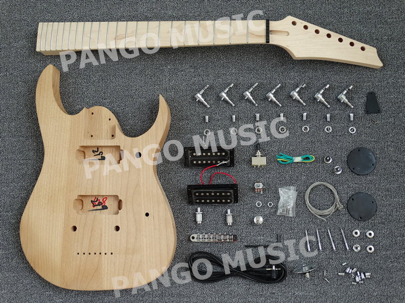 7 Strings Alder Wood Body DIY Electric Guitar Kit (PYX-001)