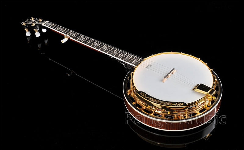 PANGO Music 5-String High Quality Gold Banjo (PBJ-900)