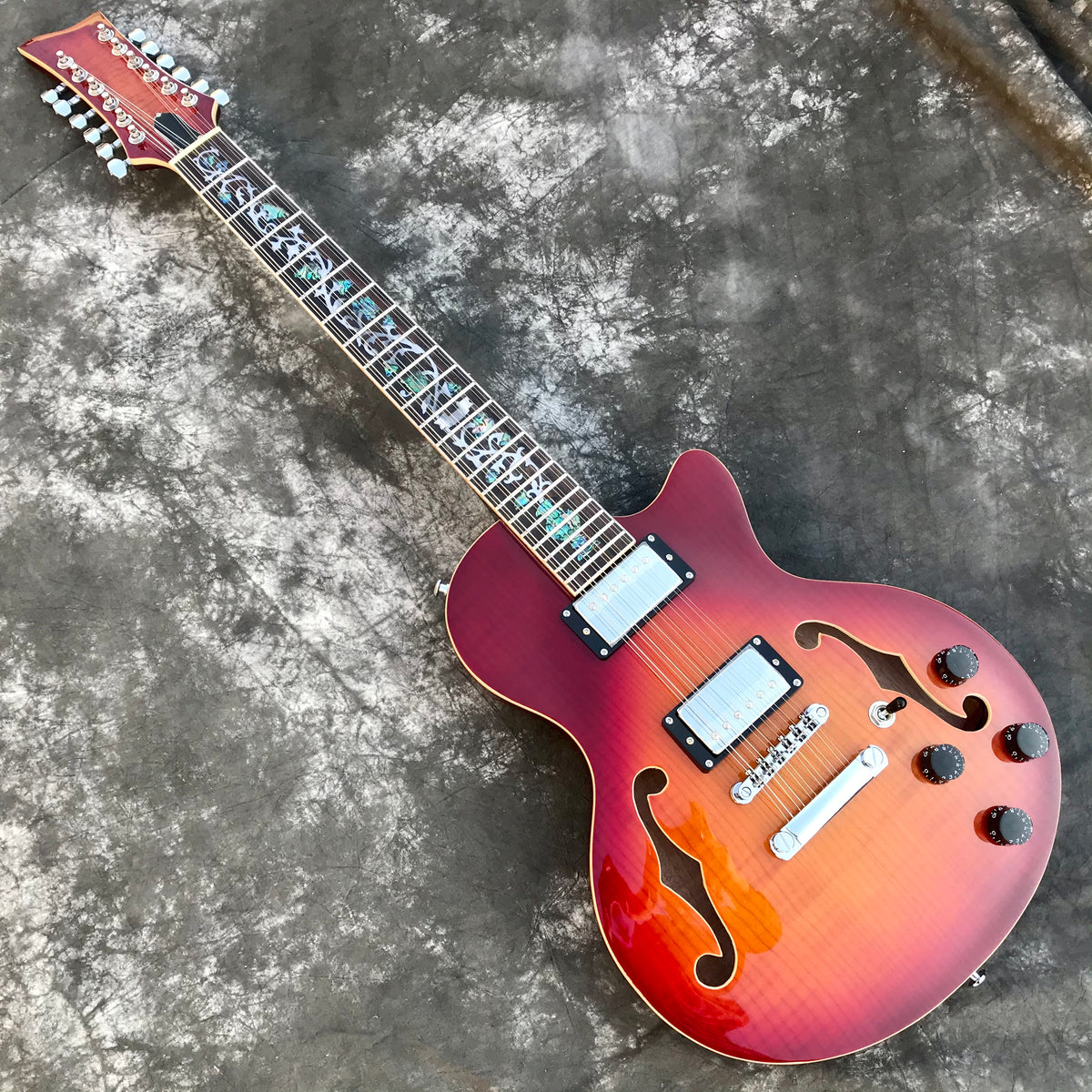 PANGO Music 12 Strings Electric Guitar (YMZ075) — Guitar Kit Shop