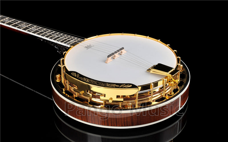 PANGO Music 5-String High Quality Gold Banjo (PBJ-900)
