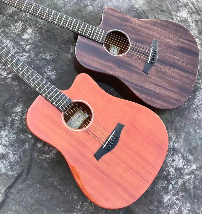 41 inch PANGO Music Solid Mahogany Top Acoustic Guitar (YMZ-041)