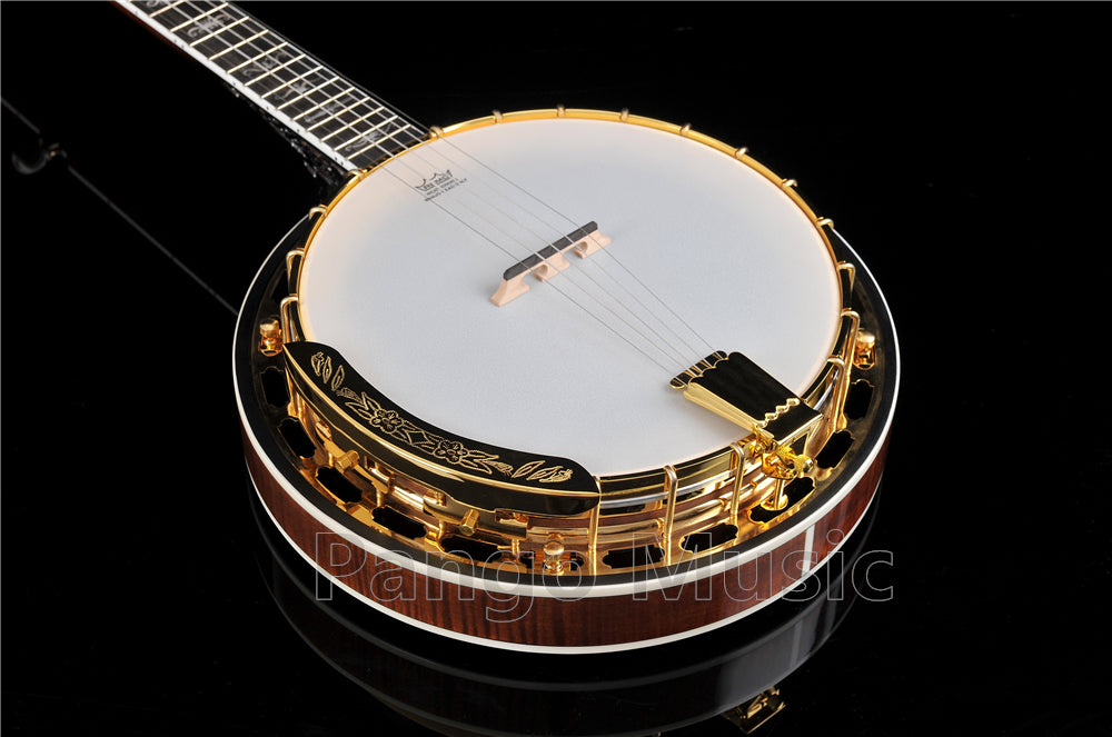 PANGO Music 5 Strings High Quality Gold Banjo (PBJ-900)