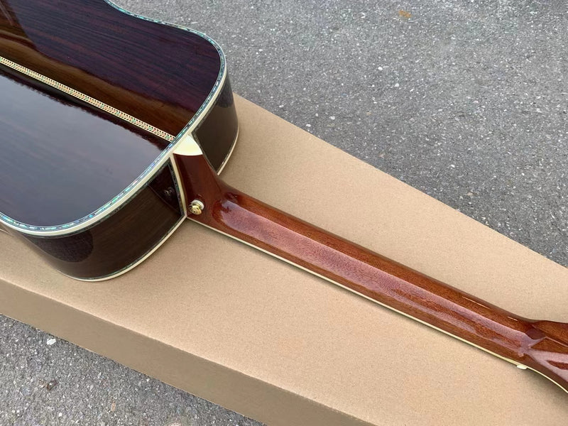 41 inch PANGO Music All Solid Wood Left Hand Acoustic Guitar (YMZ-038)