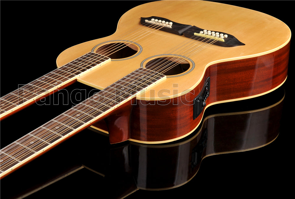 Double Neck Acoustic Guitar of Pango Music (PDN-1215)