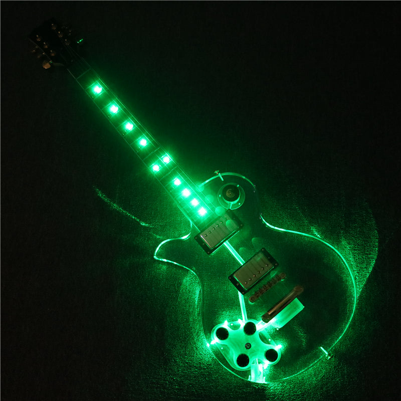 LP Style Left Hand Acrylic Body Electric Guitar (PLP-003)