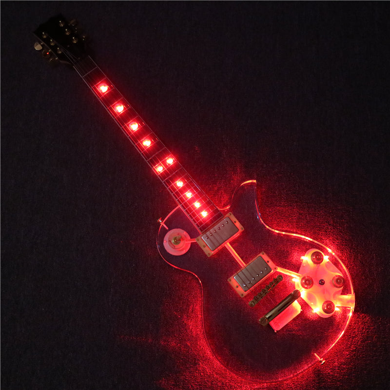 LP Style Acrylic Body LED Light Electric Guitar (PLP-004)