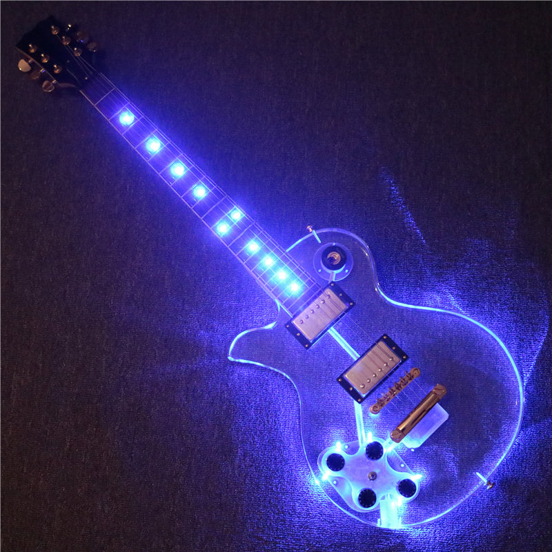LP Style Left Hand Acrylic Body Electric Guitar (PLP-003)