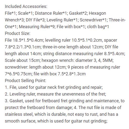 GuitarKit.Shop Guitar Repair Tool Kit (RTK-010)
