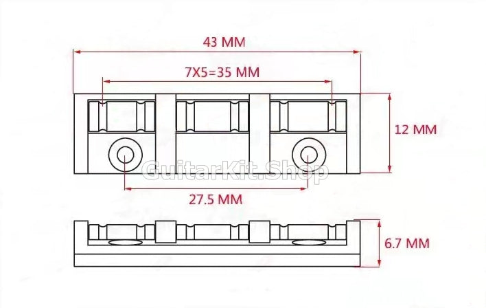 GuitarKit.shop Guitar Top Nut (TN-001)