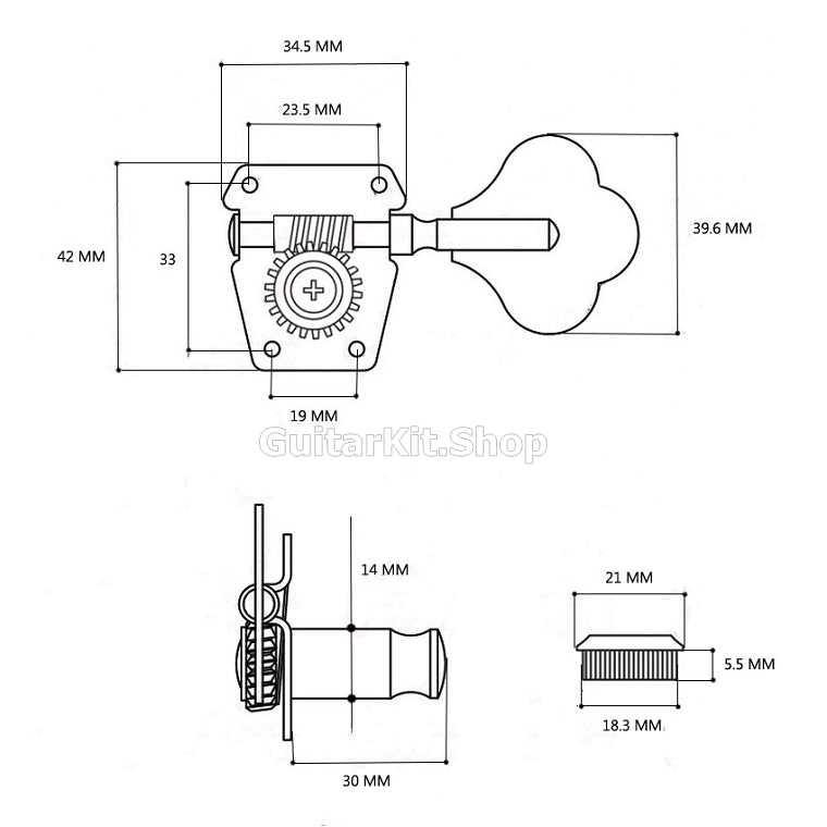 GuitarKit.shop Guitar Machine-heads (MH-002)