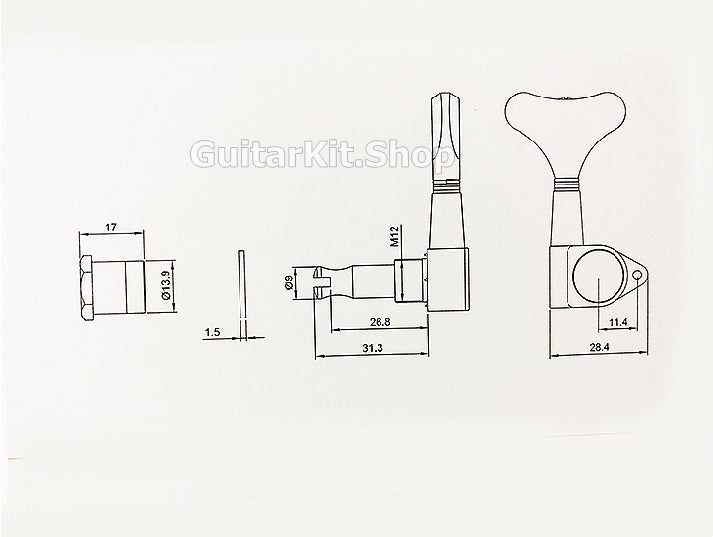 GuitarKit.shop Guitar Machine-heads (MH-003)