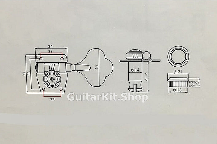 GuitarKit.shop Guitar Machine-heads (MH-004)