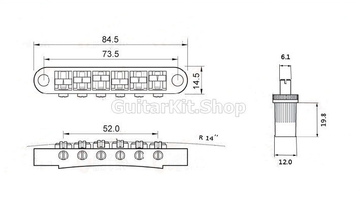 GuitarKit.Shop Guitar Bridge(GB-003)