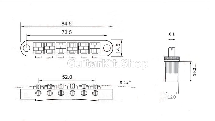 GuitarKit.Shop Guitar Bridge(GB-004)