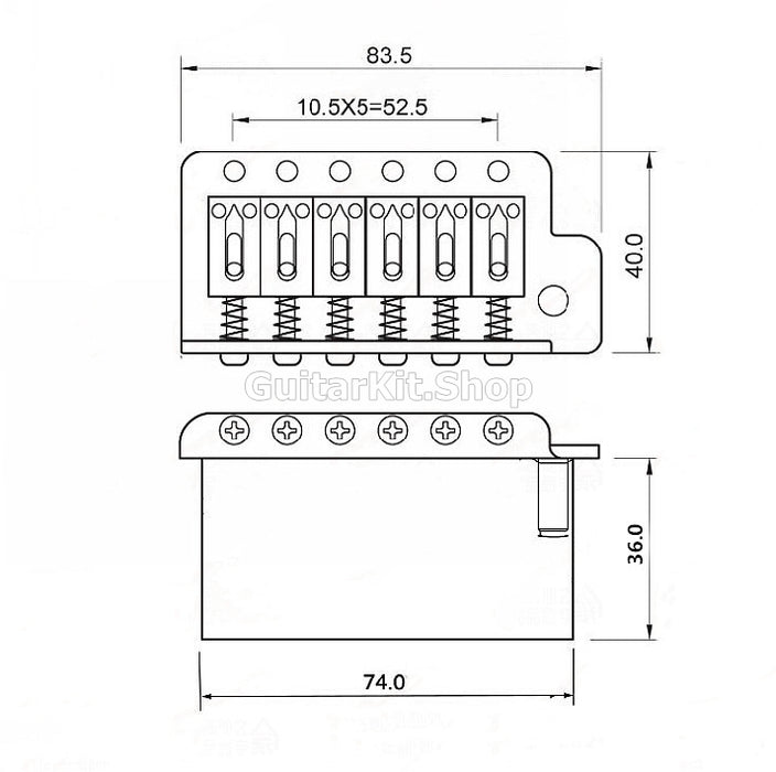 GuitarKit.shop Guitar Tailpiece(GT-004)