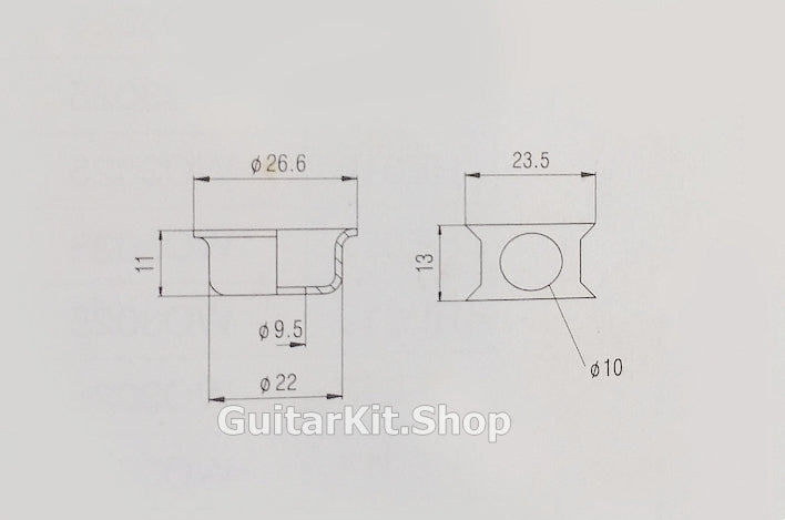 GuitarKit.Shop Guitar Jack Plate (JP-003)