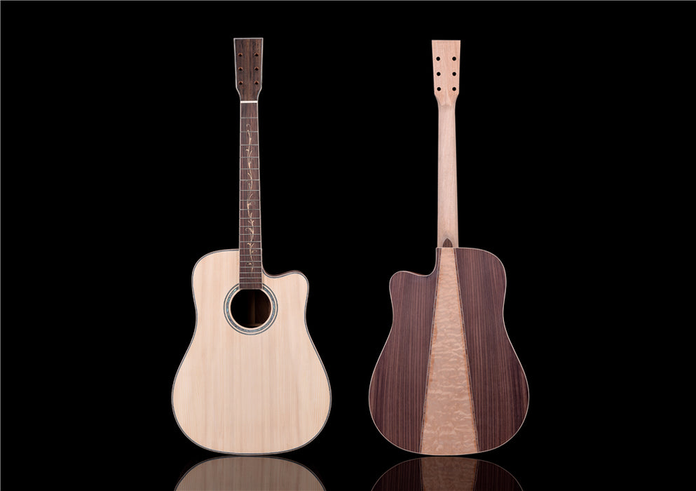 41 Inch Solid Spruce Top DIY Acoustic Guitar Kit (PFA-959)