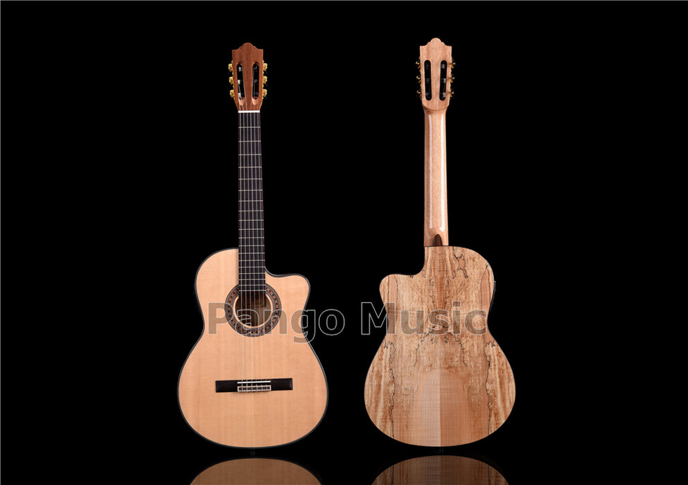 39 Inch Solid Spruce Top Classical Guitar with EQ (PCL-1202)