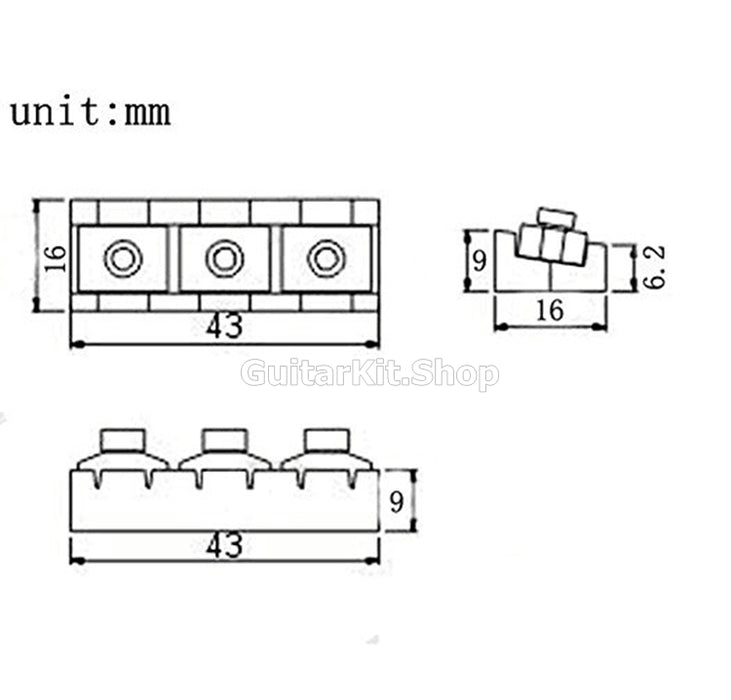 GuitarKit.shop Guitar Top Nut (TN-006)