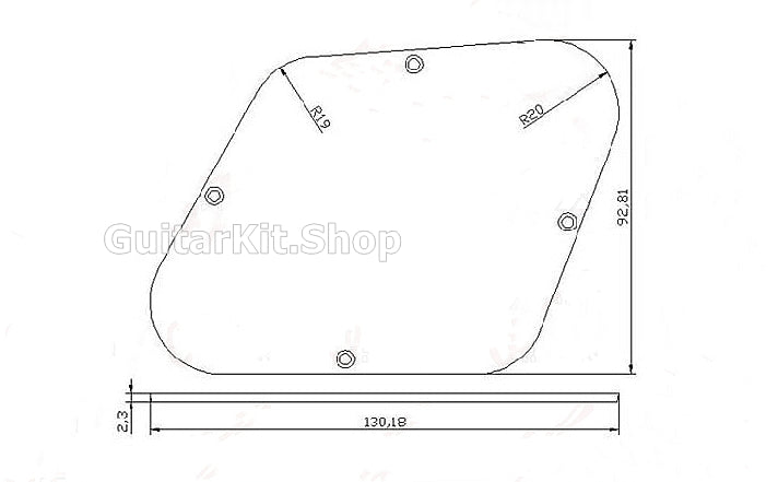 GuitarKit.Shop Guitar Back Cover(BC-001)