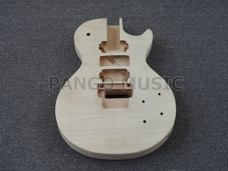 LP Style DIY Electric Guitar Kit with Flamed Maple Veneer(PLP-059F, Fast Shipping, Tariff-free)