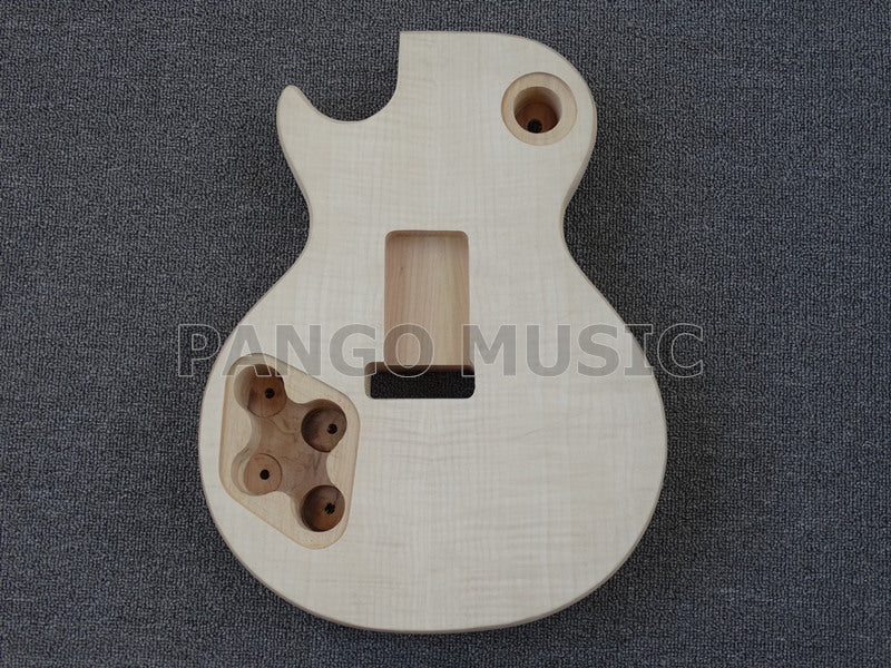 LP Style DIY Electric Guitar Kit with Flamed Maple Veneer(PLP-059F, Fast Shipping, Tariff-free)
