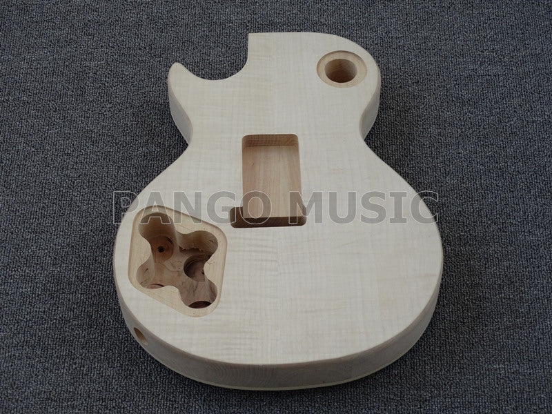 LP Style DIY Electric Guitar Kit with Flamed Maple Veneer(PLP-059F, Fast Shipping, Tariff-free)