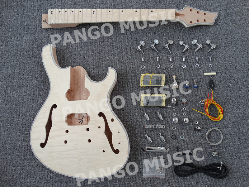 Semi-Hollow Body DIY Electric Guitar Kit (PJS-327)