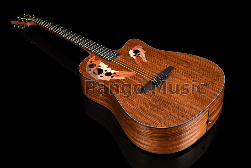 41 Inch All Walnut Wood Acoustic Guitar(PM-1225)