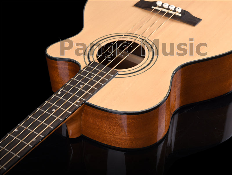 Spruce & Sapele 4 Strings Bass Acoustic Guitar (PWY-058)