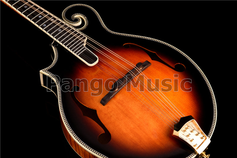 All Solid Top Wood Sunburst Color / Left-handed F-Style Mandolin (PMD-825)
