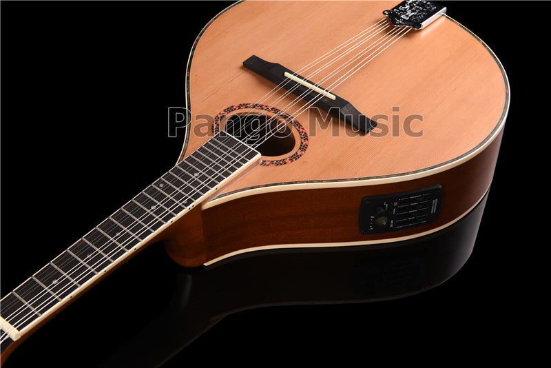 Solid Red Pine Top, 350mm Scale Length – Built-in EQ Bouzouki (PBZ-001)